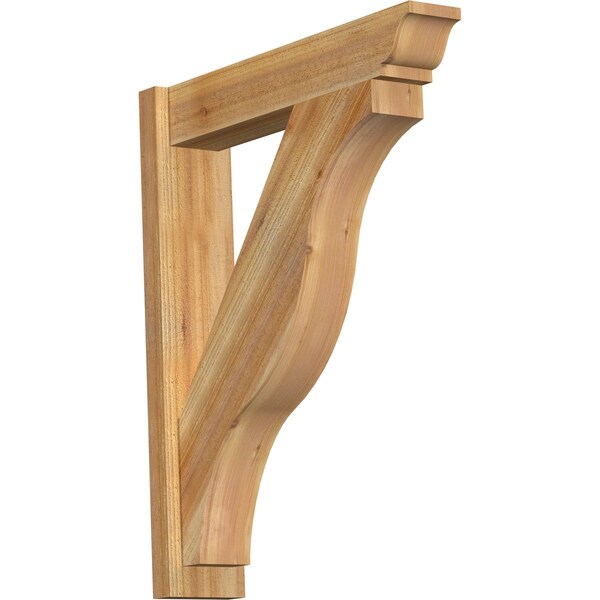 Ekena Millwork Funston Traditional Rough Sawn Outlooker, Western Red Cedar, 6"W x 28"D x 34"H OUT06X28X34FST01RWR - main